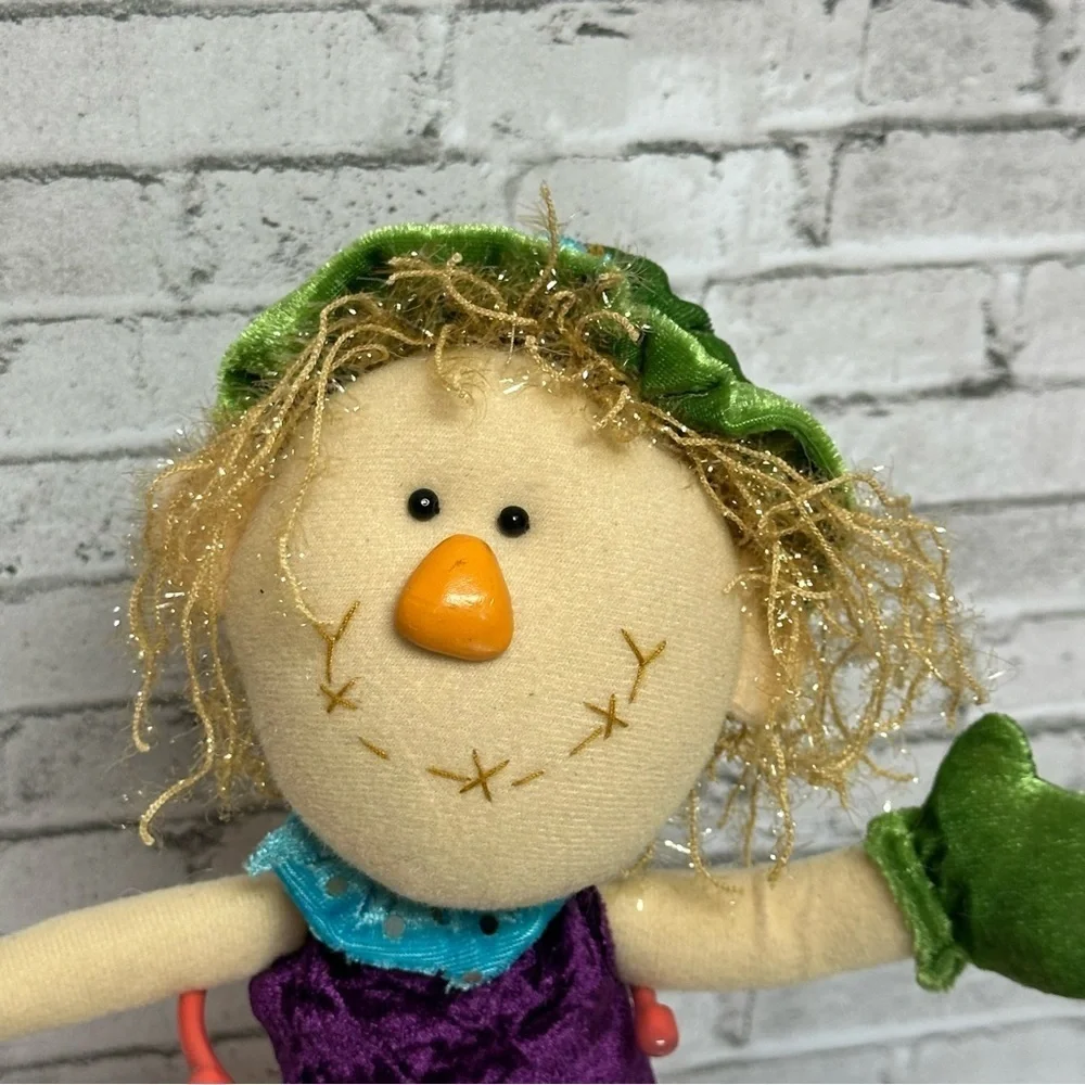 Dan Dee Collectors Choice Cloth Stuffed Rag Doll Decor Autumn Fall Scarecrow 14